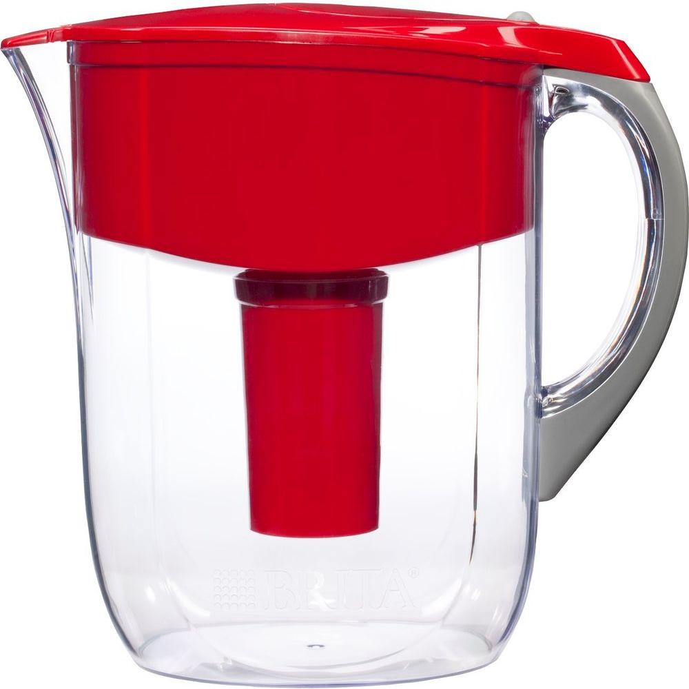 brita-10-cup-filtered-water-pitcher-in-red-6025835658-the-home-depot