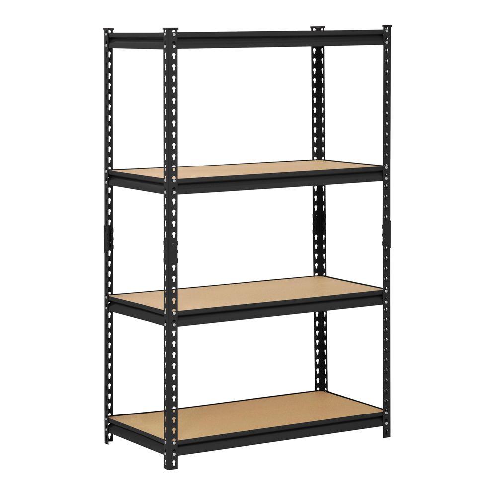 4 shelf metal storage rack