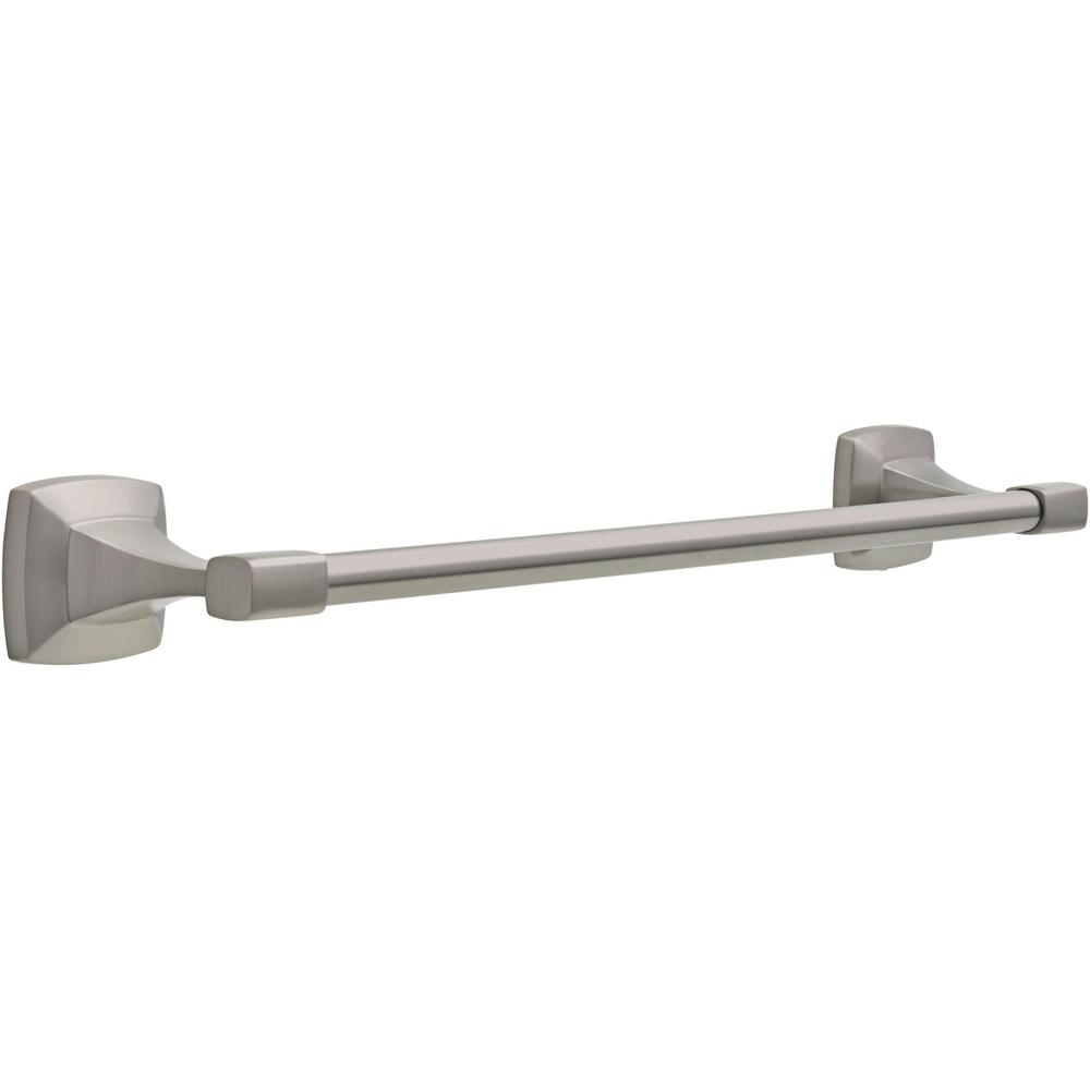 Delta Portwood 18 in. Towel Bar in SpotShield Brushed Nickel-PWD18-BN