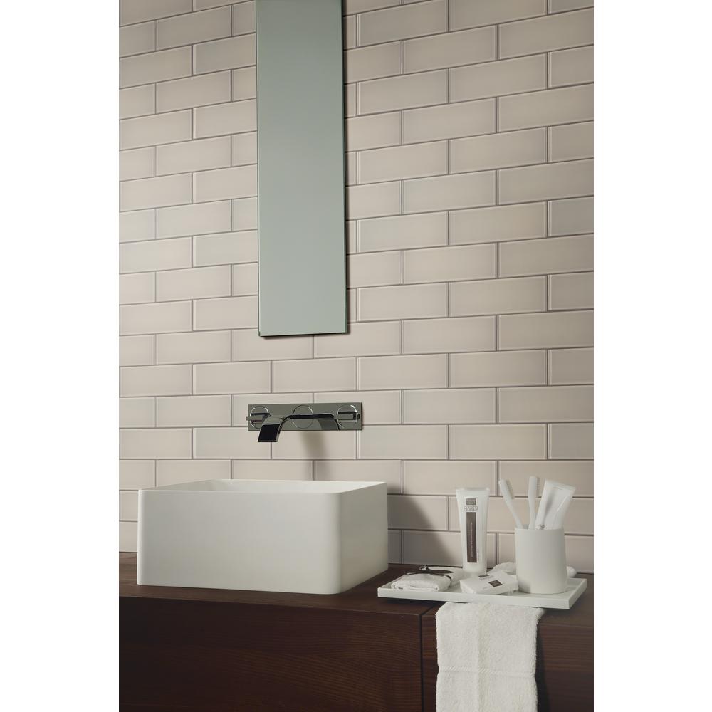 Msi Snow Cap White 3 In X 9 8mm Glossy Gl Wall Tile 8 X 9 In 8mm Glossy Gl Wall Tile