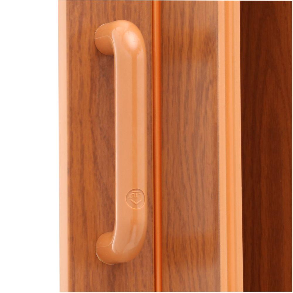 Vinyl Accordion Door Fruitwood LeadFree Finished 48 in. x 96 in