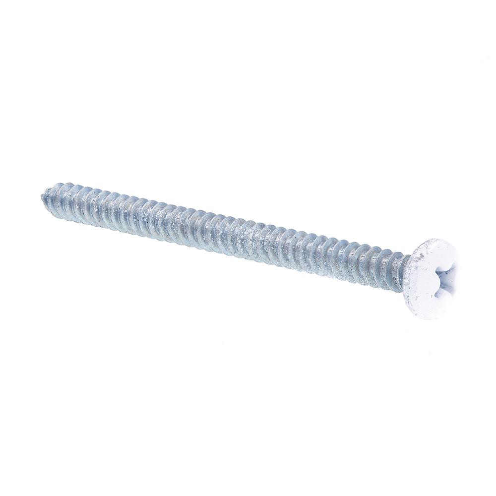 Prime-Line 9025761 Sheet Metal Screws #12 X 1 in. Slotted Drive Zinc Plated Steel 50-Pack Self-Tapping Hex Washer Head