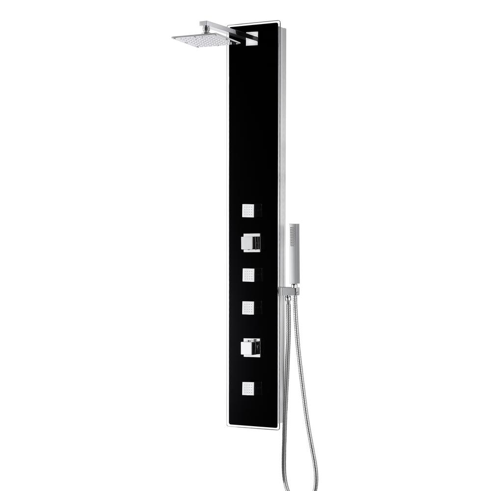 ANZZI LLANO Series 60 in. 4Jetted Full Body Shower Panel System with