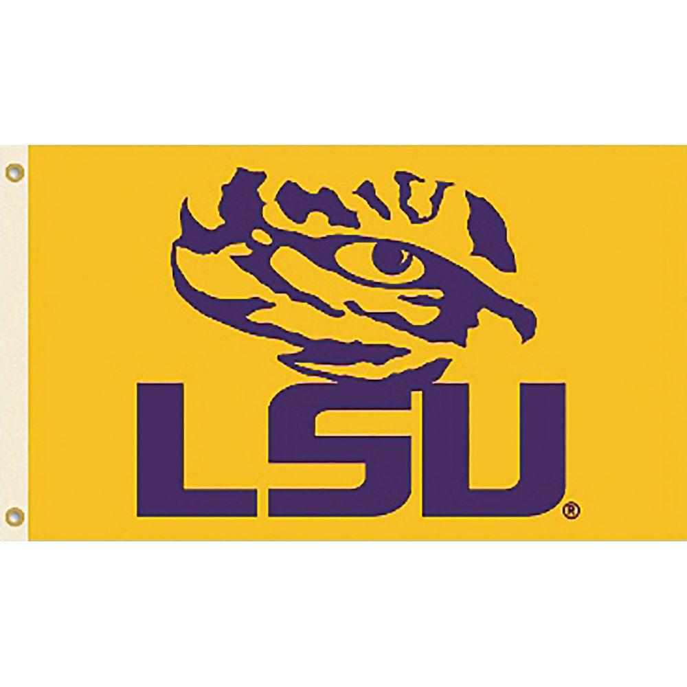Seasonal Designs Ncaa Lsu 3 Ft X 5 Ft Collegiate 2 Sided Flag