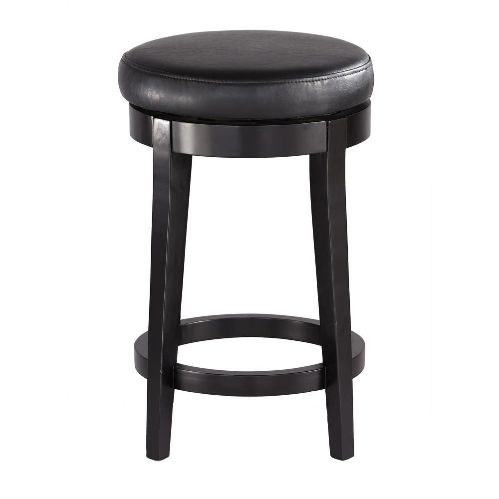 Bar Stools Kitchen Dining Room Furniture The Home Depot Black Cushioned Swivel Counter Stool