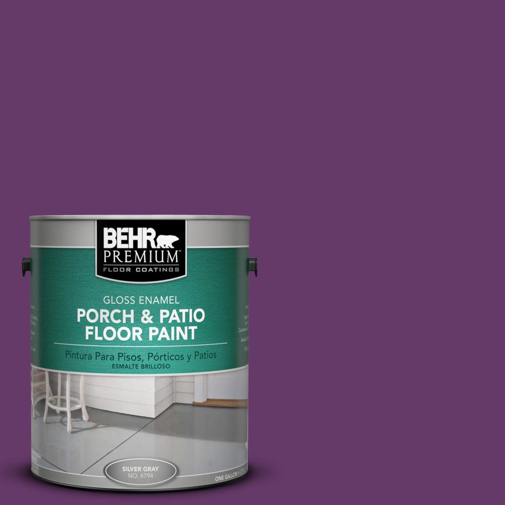Behr Premium 1 Gal P100 7 Sultana Gloss Interior Exterior Porch P100 7 Sultana Gloss Interior Exterior Porch And Patio Floor Paint