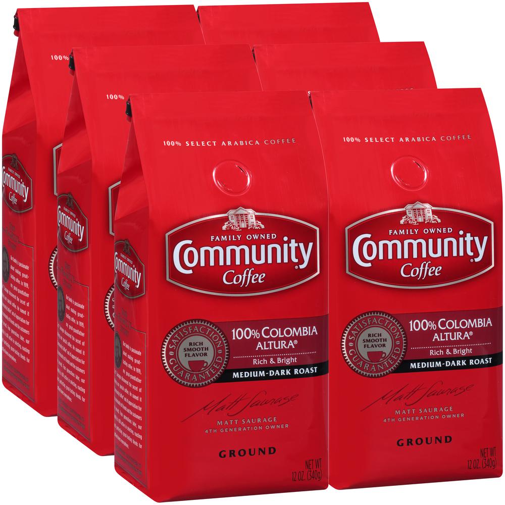 Community Coffee 12 oz. 100% Colombia Altura Medium-Dark Roast Premium Ground Coffee was $44.27 now $28.77 (35.0% off)