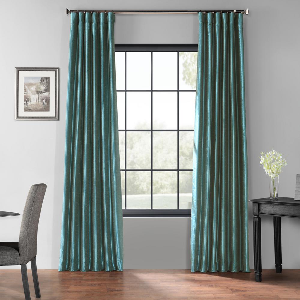 Exclusive Fabrics Furnishings Peacock Blue Blackout Vintage