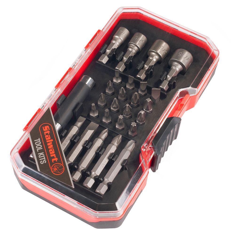 Stalwart Power Bit and SAE Nut Driver Set (26Piece)M550044 The Home Depot