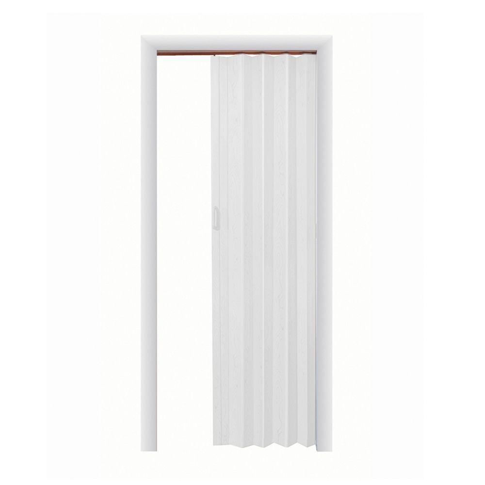 Spectrum 48 In X 96 In Express One Vinyl White Accordion Door