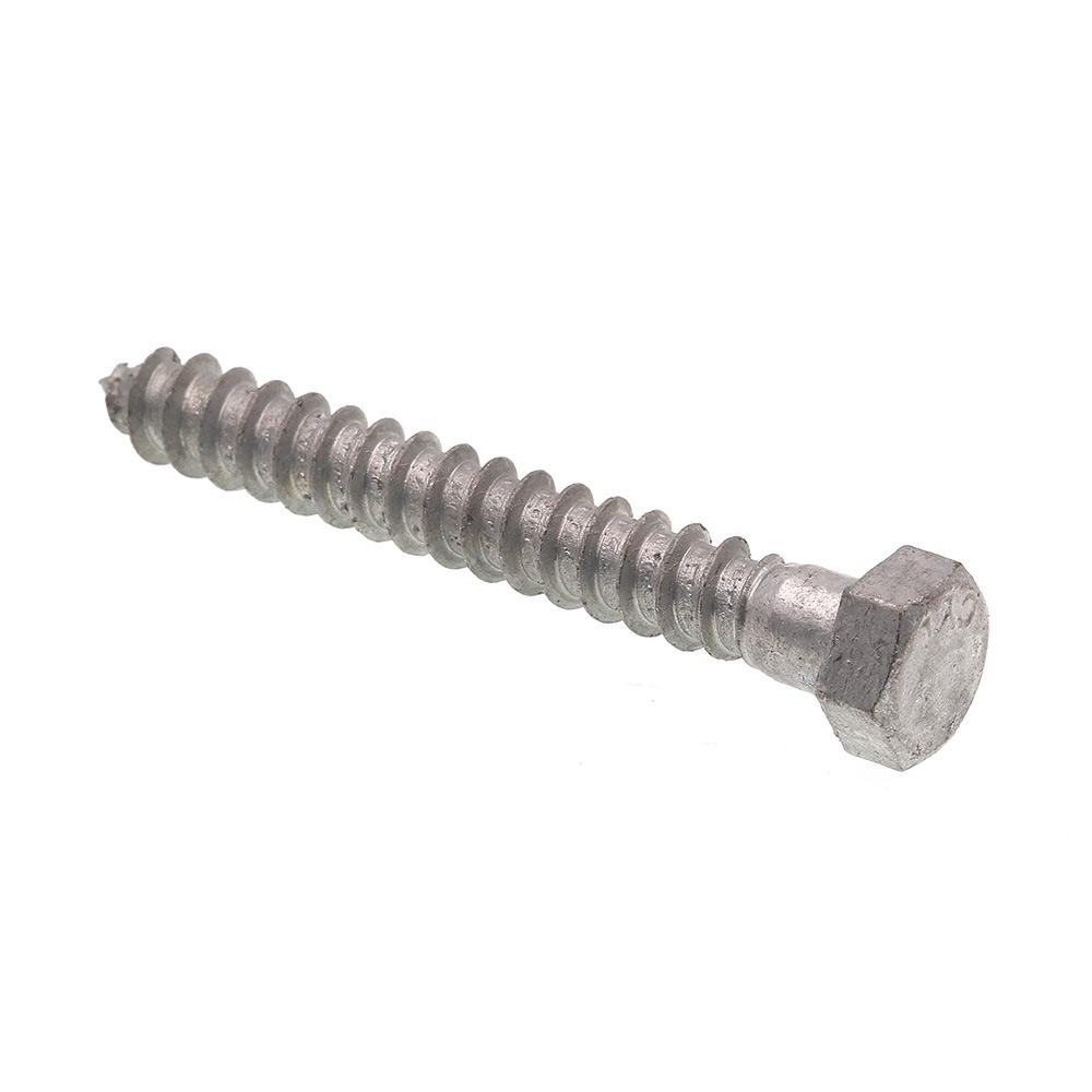 3//4 Thread x 12.00 Length Partially Threaded Grade 2 Hot Dipped Galvanized Steel Lag Screws 2 pcs.