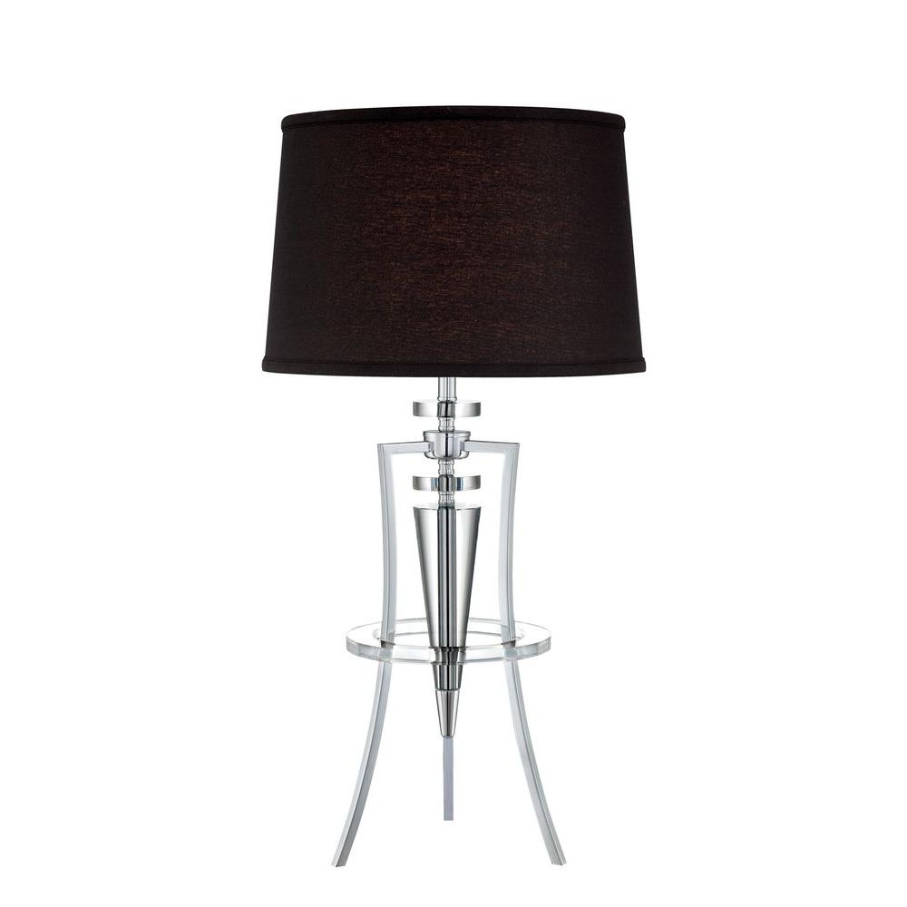 Illumine 27.8 in. Black Table LampCLILS448440 The Home Depot