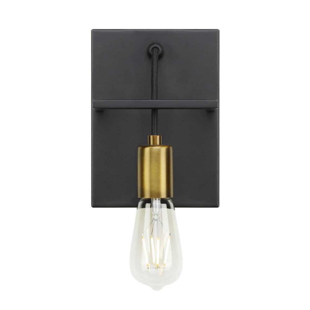 Lbl Lighting Tae 5 In W 1 Light Black Metal Wall Sconce With Aged Br Socket Cup And Cord Lbl Lighting Tae 5 In W 1 Light Black Metal Wall Sconce With Aged Br Socket Cup And Cord