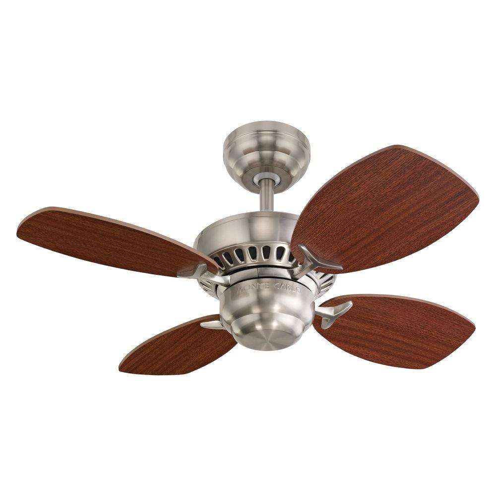 Brushed Steel Monte Carlo Ceiling Fans 4co28bs 64 1000 