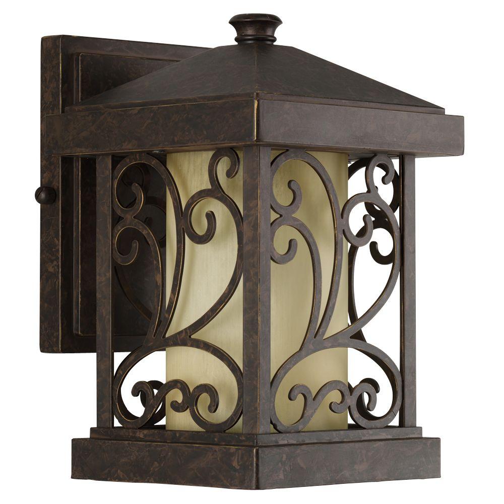 Progress Lighting Cypress Collection 1 Light 10 In Outdoor Forged Bronze Wall Lantern Sconce Progress Lighting Cypress Collection 1 Light 10 In Outdoor Forged Bronze Wall Lantern Sconce