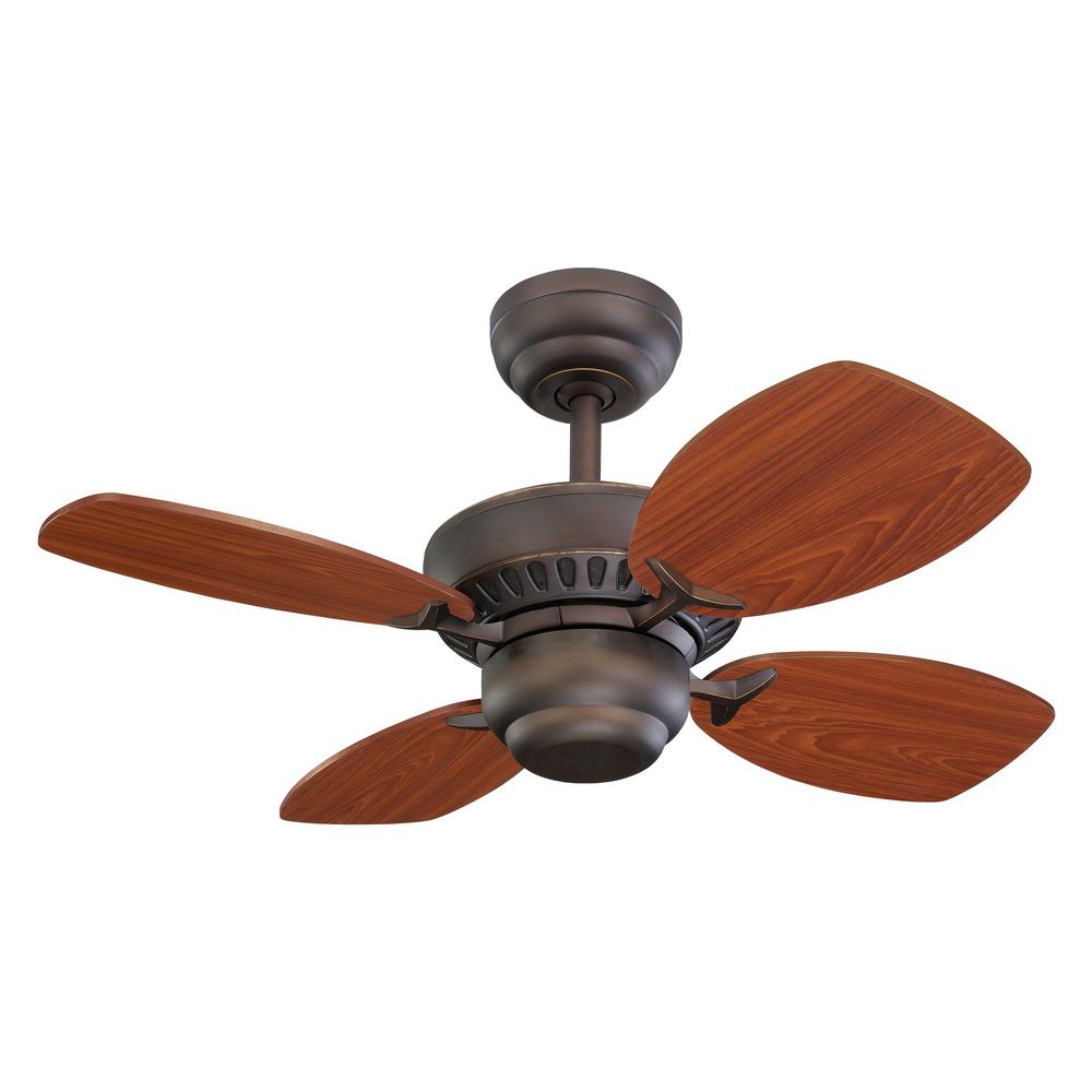 4 Blades Rustic Small Room Ceiling Fans Lighting The Home Indoor Roman Bronze Ceiling Fan