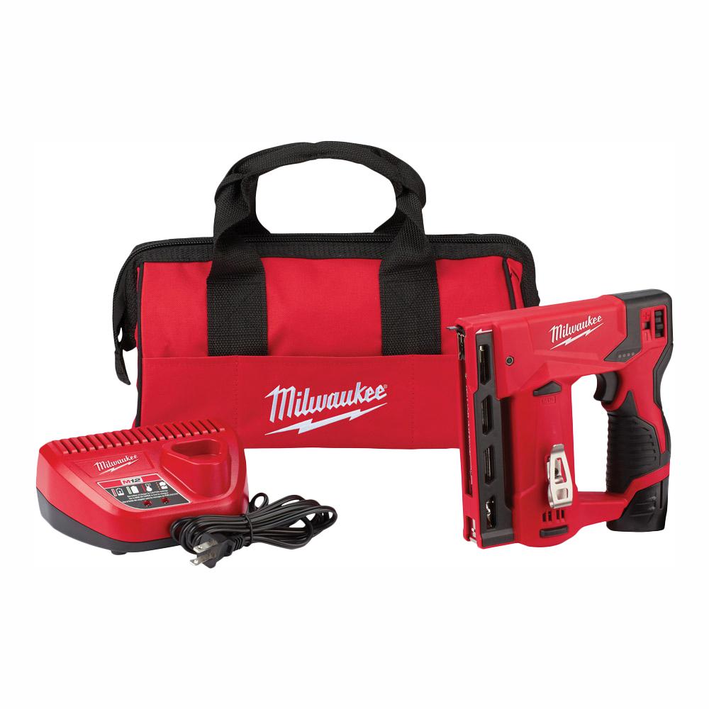 Milwaukee M12 12-Volt Lithium-Ion Cordless 3/8 in. Crown Stapler Kit W/ (1) 1.5Ah Battery, Charger & Bag was $194.67 now $99.0 (49.0% off)
