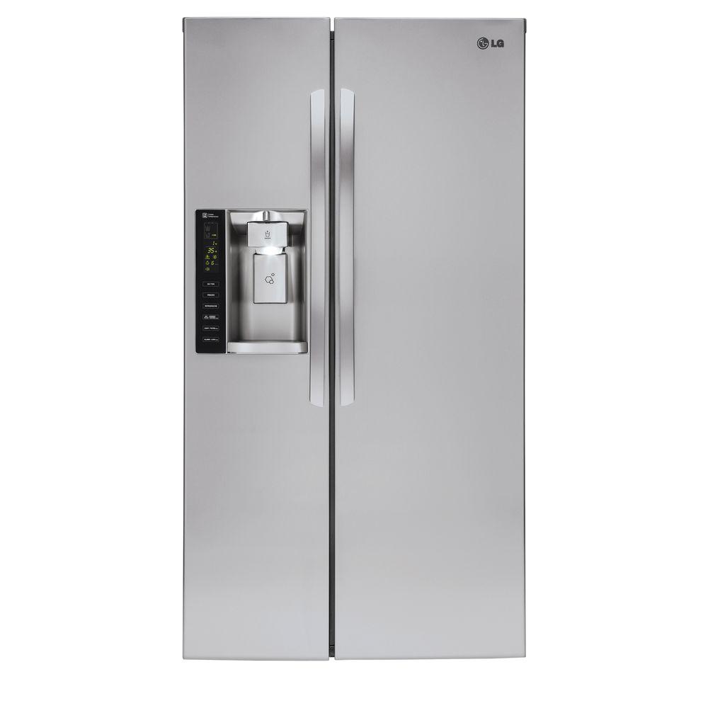 LG Electronics 26.16 cu. ft. Side by Side Refrigerator in Stainless Steel