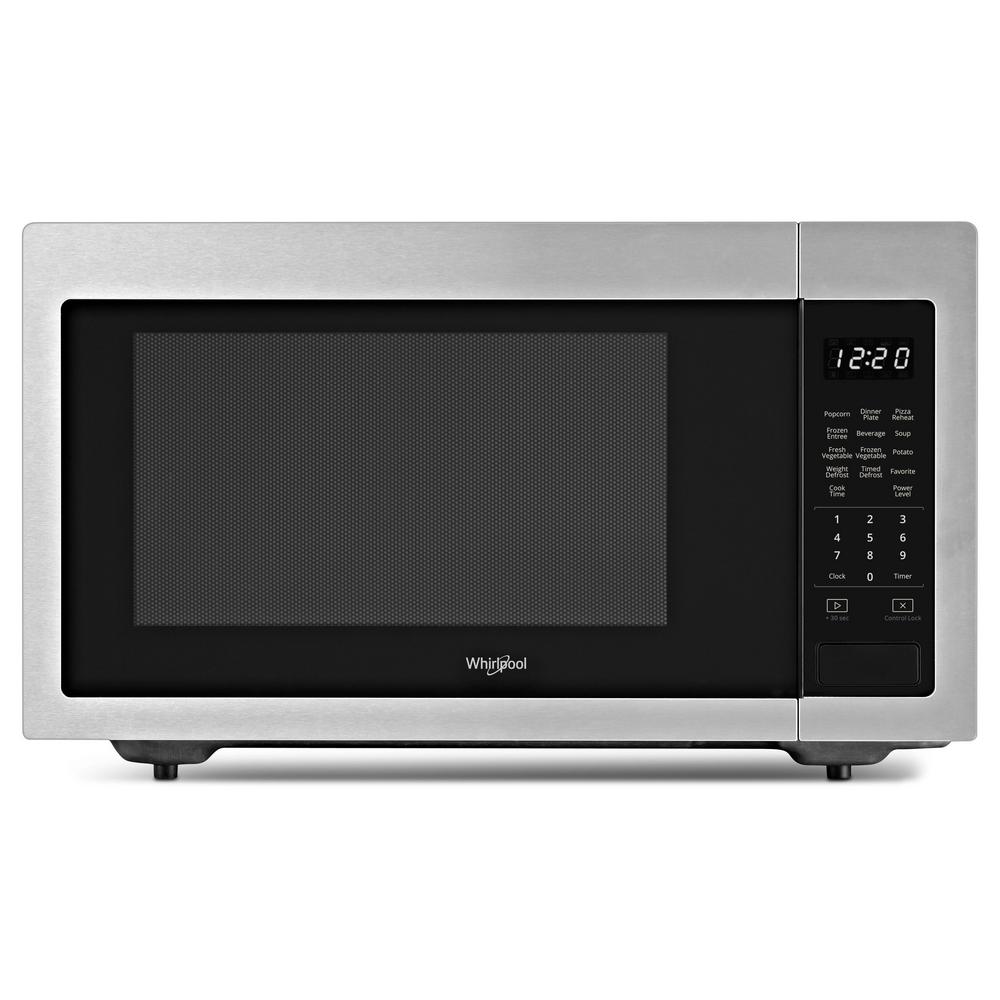 Whirlpool 1 6 Cu Ft Countertop Microwave In Fingerprint Resistant This Microwave Whirlpool