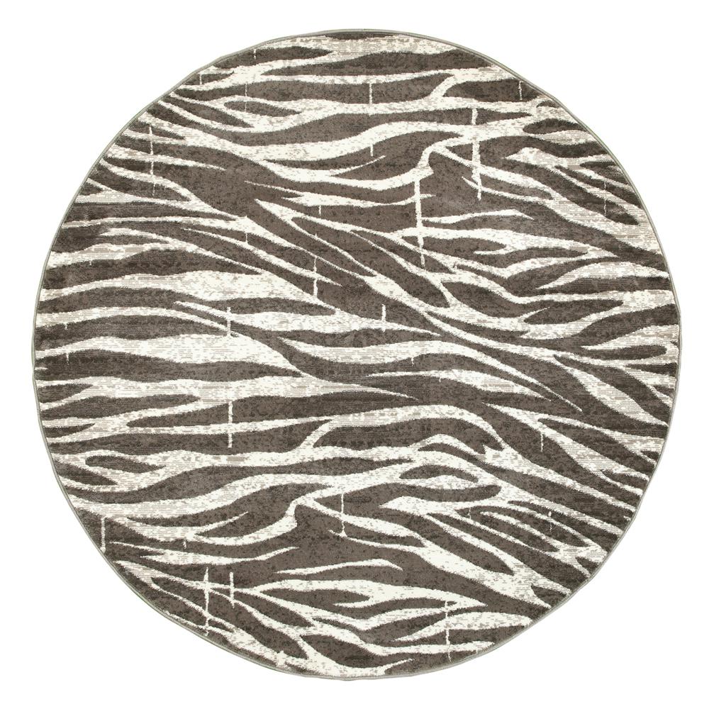 9 Round Animal Print Area Rugs The Home Depot Vibrant Round Indoor Area Rug