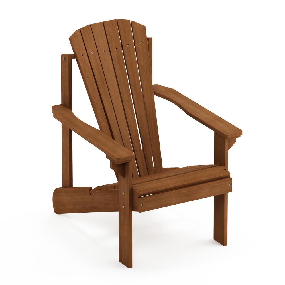 Furinno Tioman Small Hardwood Adirondack Patio Chair In Teak Oil Furinno Tioman Small Hardwood Adirondack Patio Chair In Teak Oil