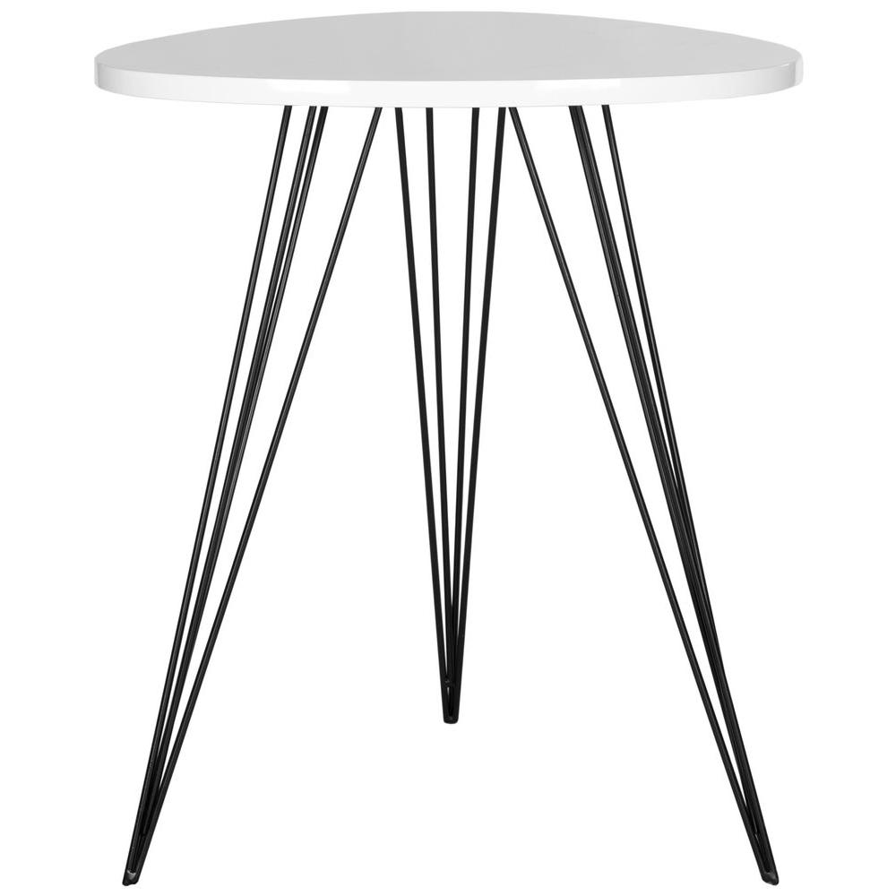 Wolcott White And Black Side Table