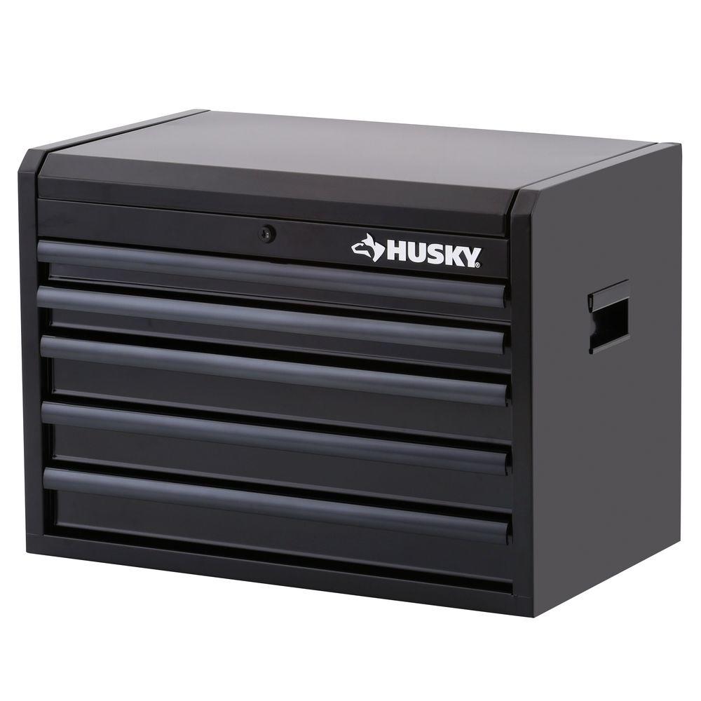 Husky 26 in. 5Drawer Tool Chest, BlackH5CH2R The Home Depot