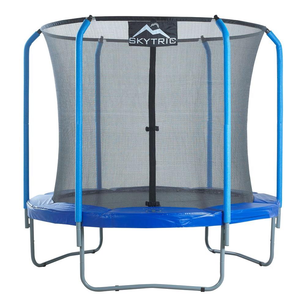 SKYTRIC 8 ft. Trampoline with Top Ring Enclosure SystemUBSF028 The