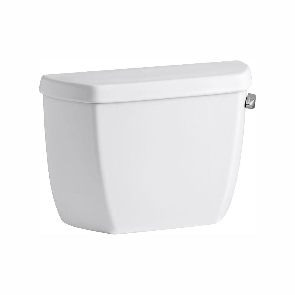 Kohler Wellworth 1 28 Gpf Single Flush Toilet Tank Only In White K 4436 Ra 0 The Home Depot