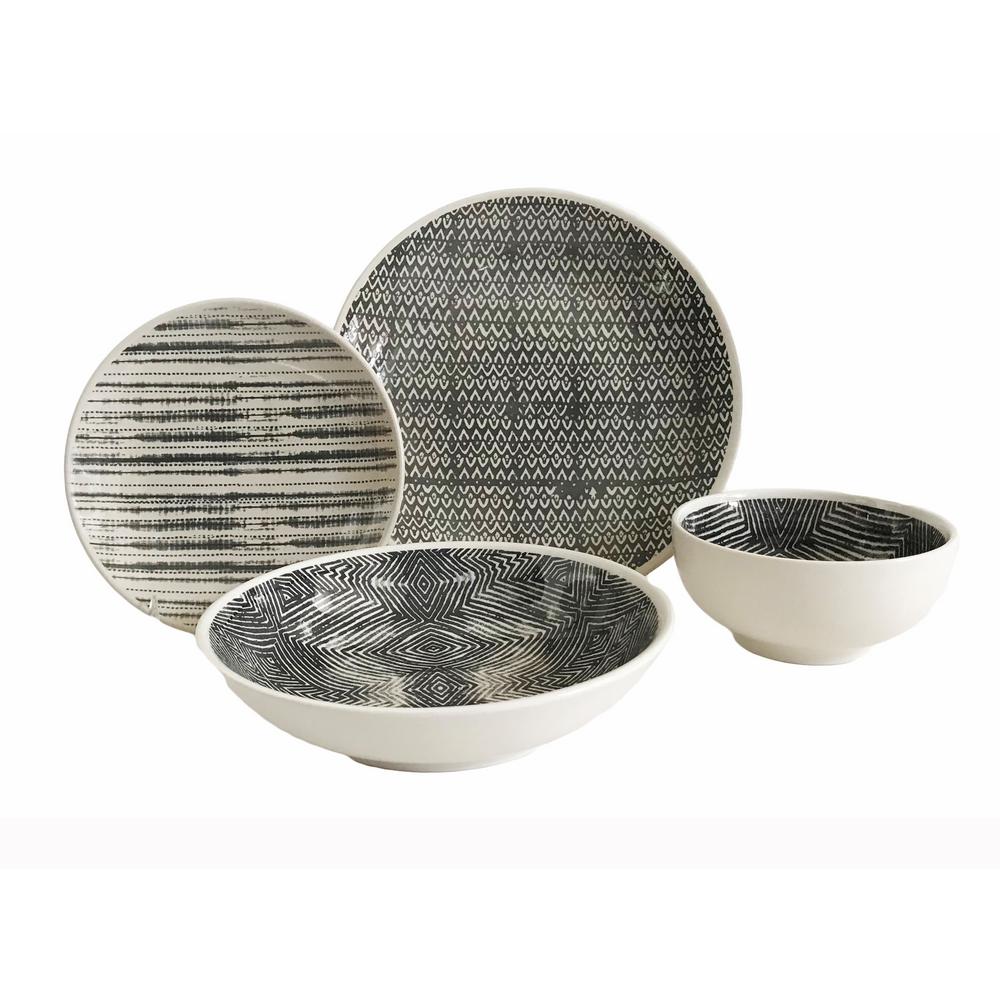 BAUM Dalton 16-Piece Grey Dinnerware Set-DAL16GY - The Home Depot BAUM Dalton 16-Piece Grey Dinnerware Set-DAL16GY - The Home Depot