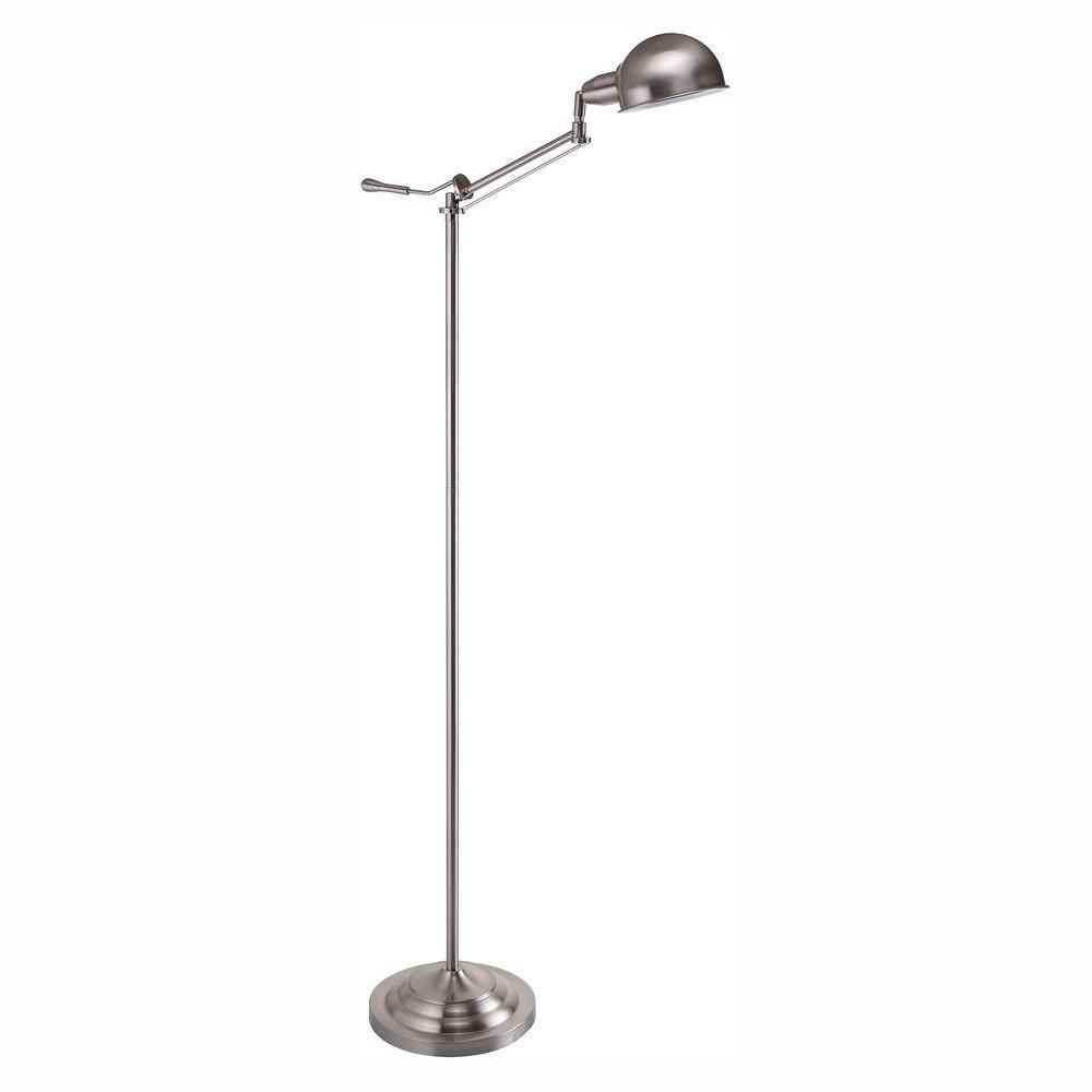 silver modern floor lamp