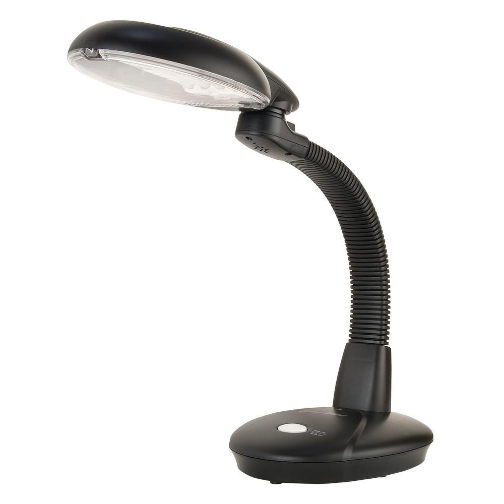 Spt Easyeye 19 5 In 4 Tube Bulb Black Desk Lamp Sl 821b The