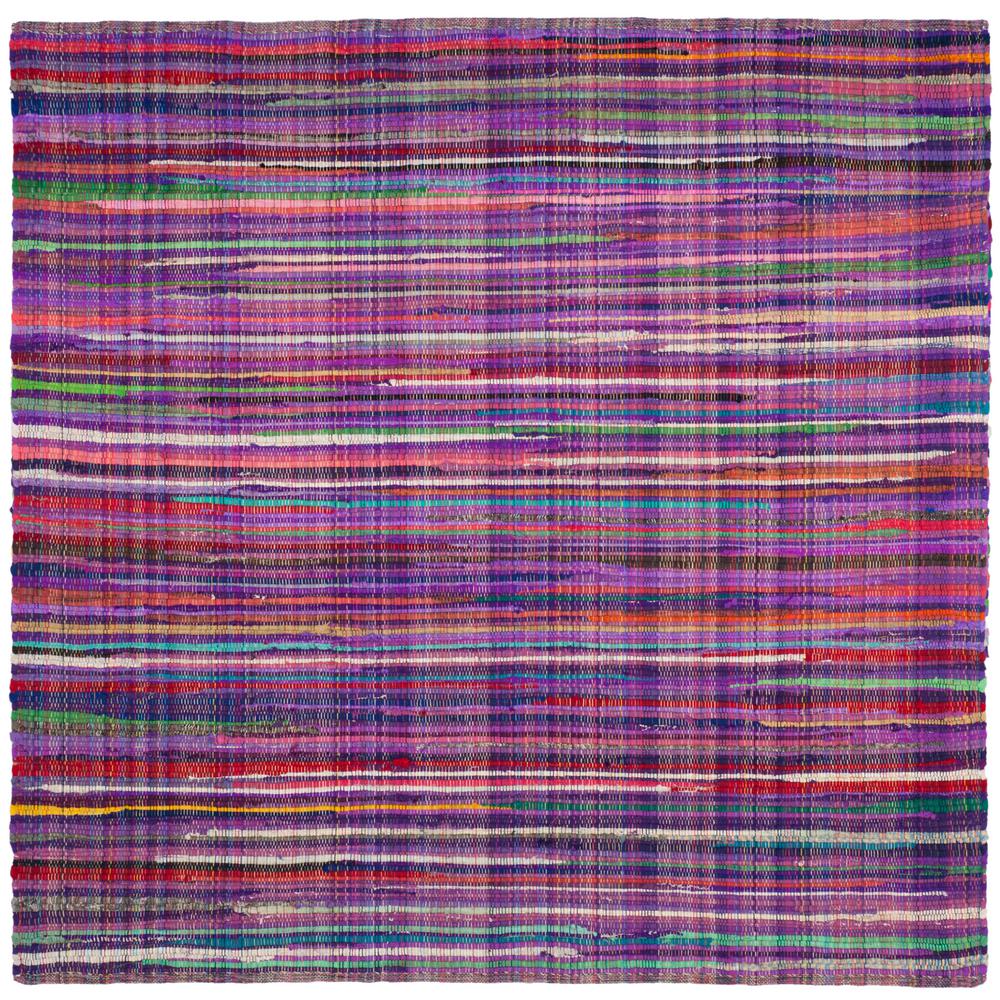 Safavieh Rag Rug Purple/Multi 6 ft. x 6 ft. Square Area RugRAR240C6SQ The Home Depot
