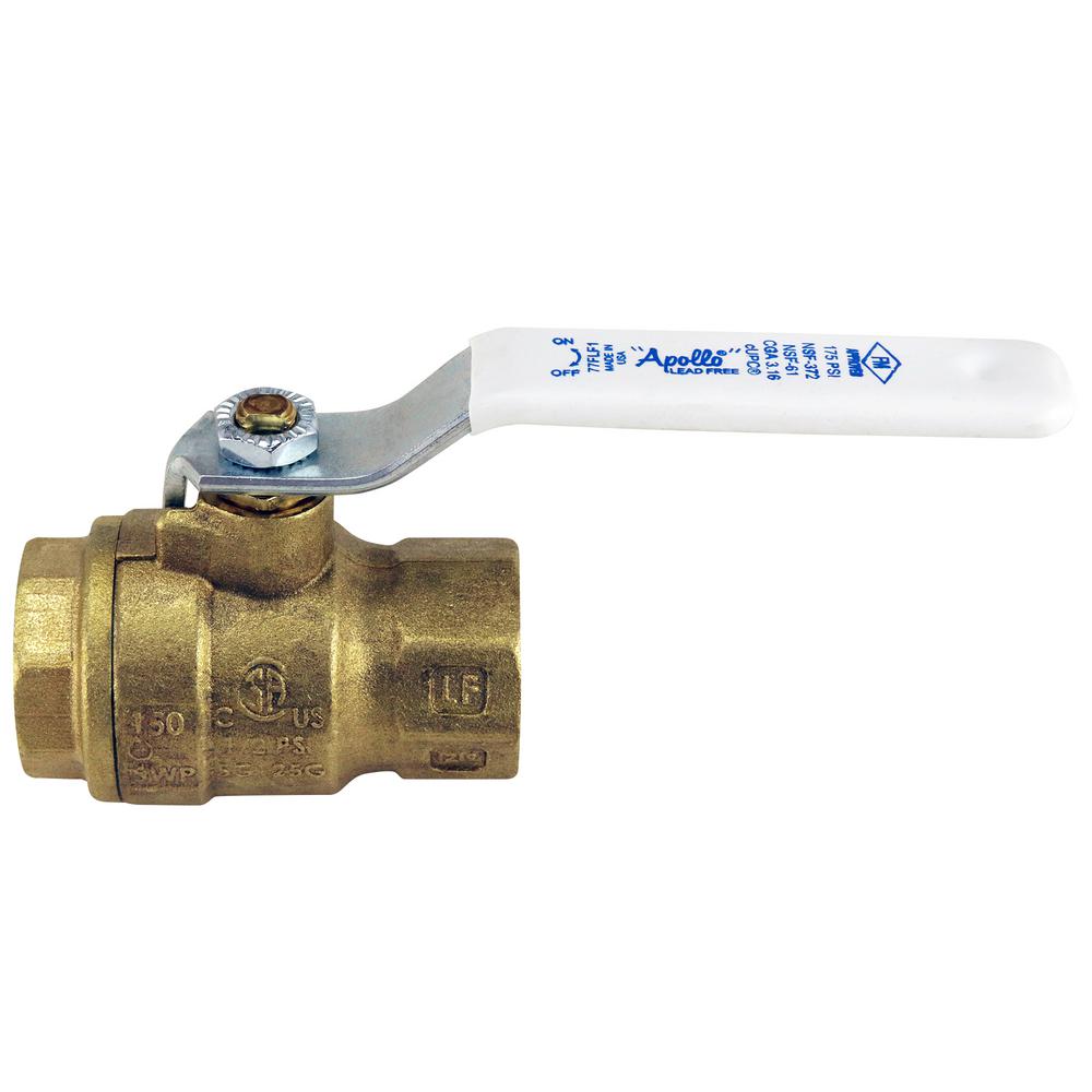 Full Port Heavy Duty Brass Ball Valve Shut Off Switch for Water and Oil 3//4 NPT 2PCS Lead Free Full Port Forged Brass Ball Valve