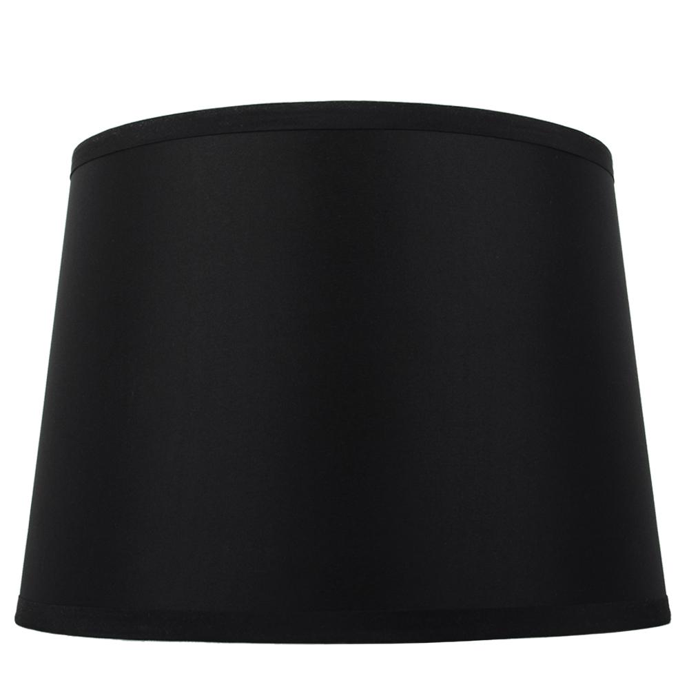 Hampton Bay Mix And Match 14 In Diax 10 H Black Round Table Lamp Shade