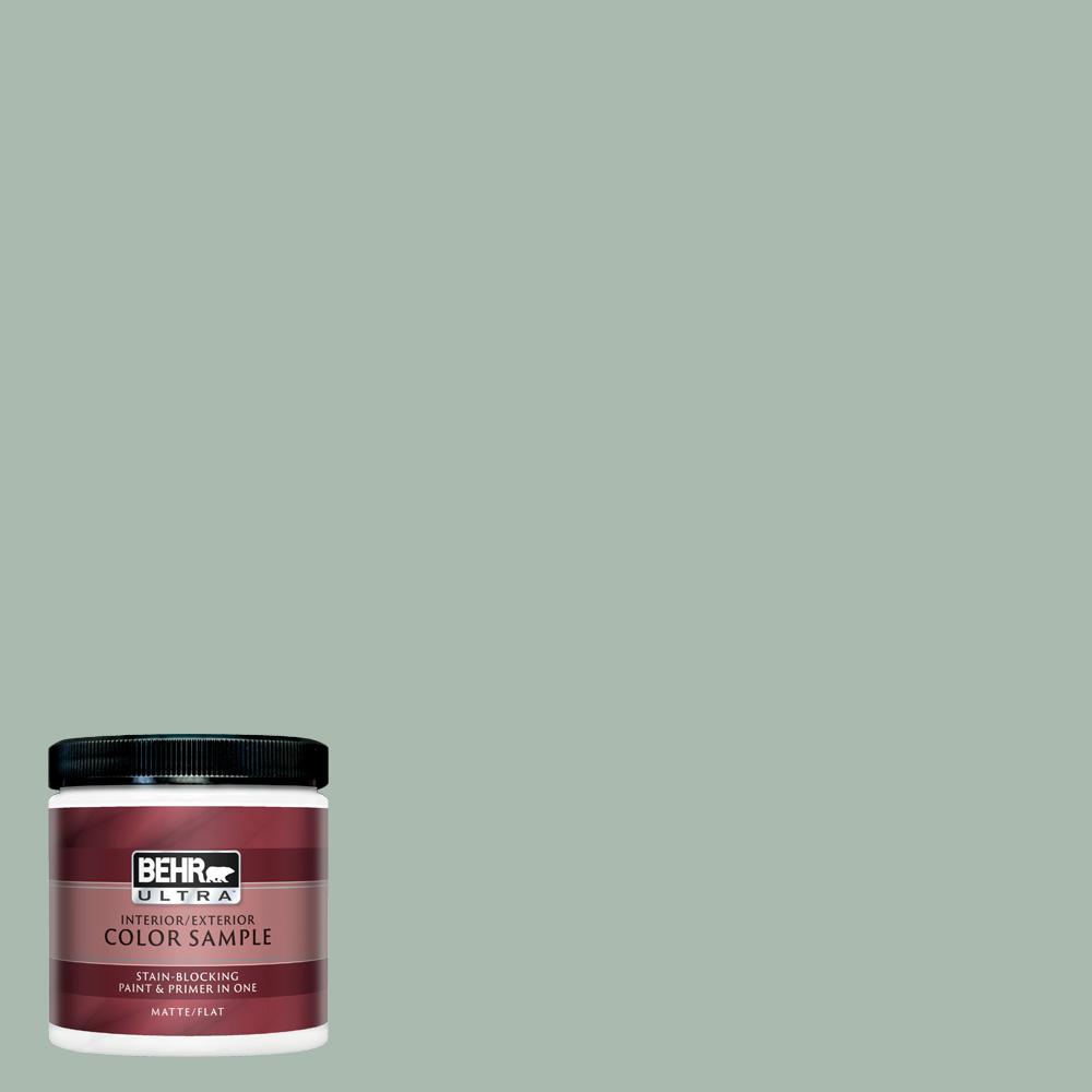 Behr Ultra 8 Oz Ul220 14 Zen Matte Interior Exterior Paint And Primer In One Sample