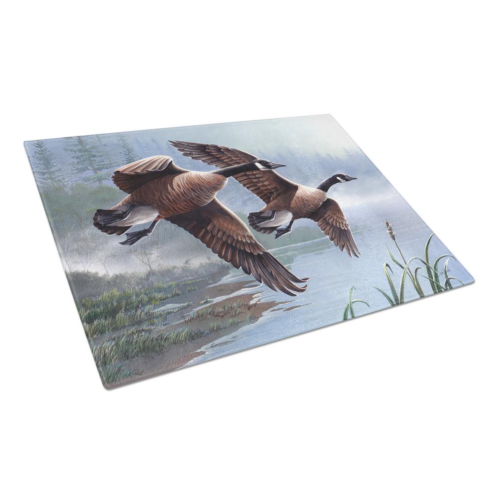 Carolines Treasures Geese on the Wing Tempered Glass Large Cutting Board, Multi-Color