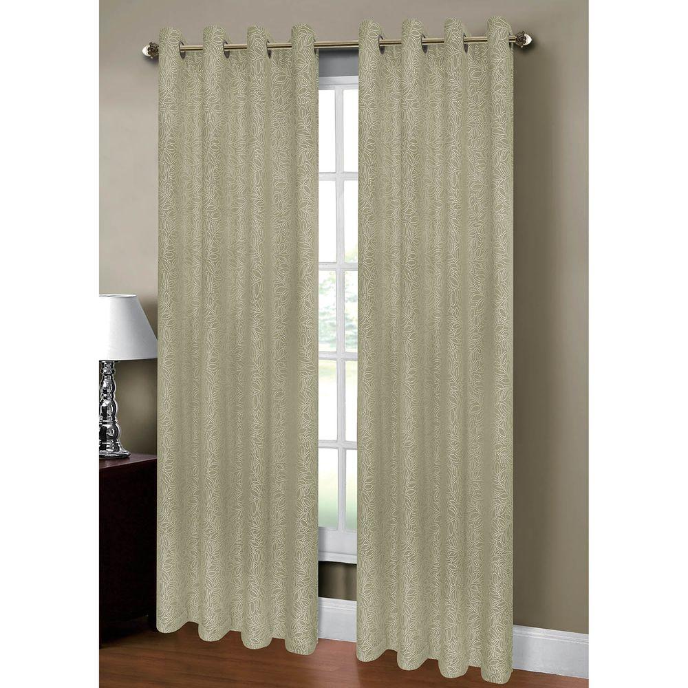 Window Elements Semi Opaque Leila Jacquard Extra Wide 84 In L