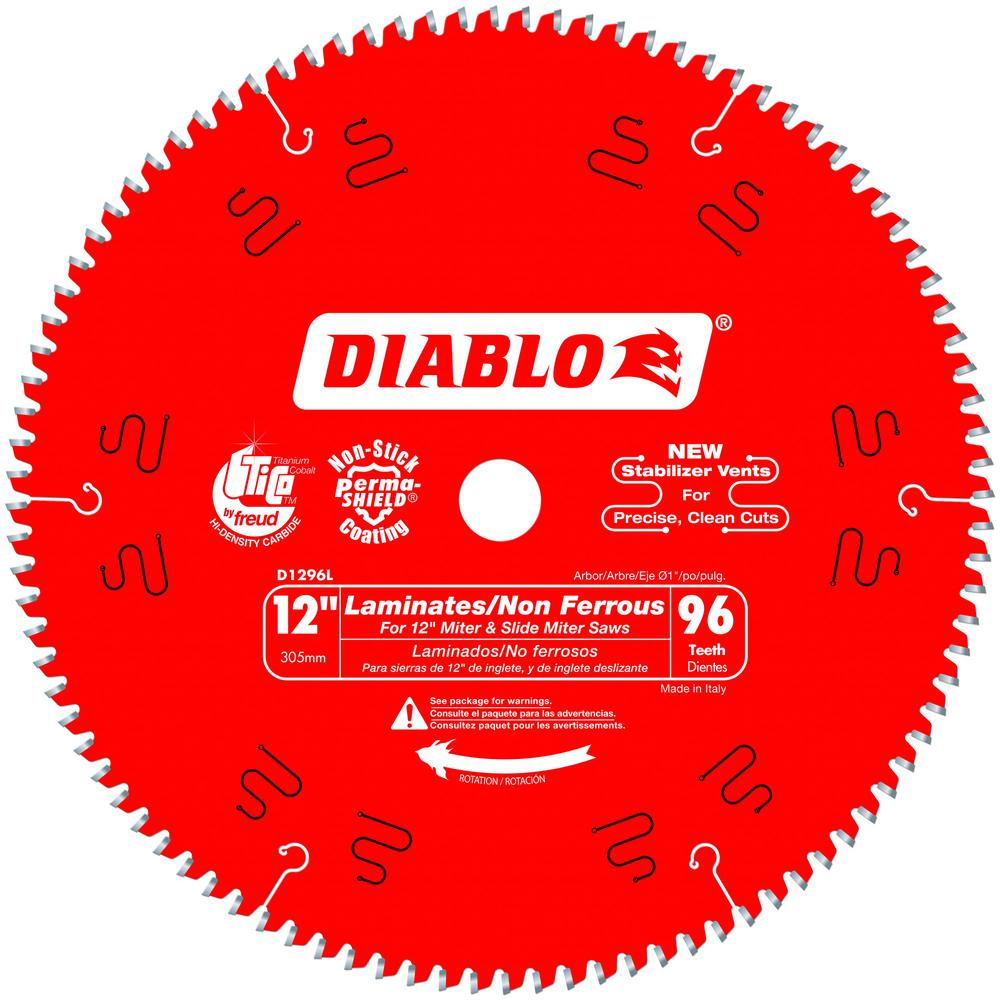 Diablo 12 In X 96 Tooth Laminate Non Ferrous Metal Cutting Saw