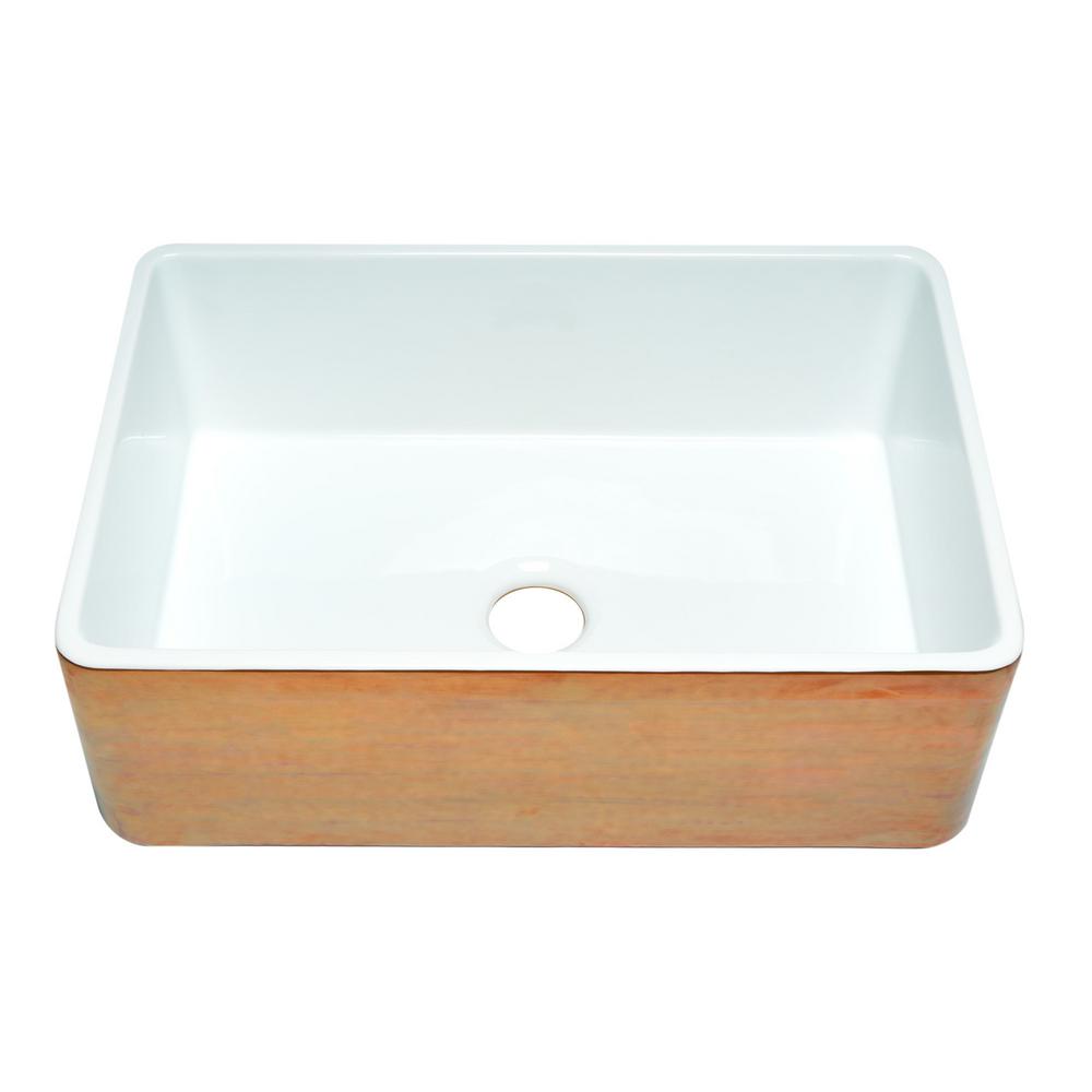 Alfi Brand Farmhouse Fireclay 30 In Single Bowl Kitchen Sink Alfi Brand Farmhouse Fireclay 30 In Single Bowl Kitchen Sink Hammered Copper