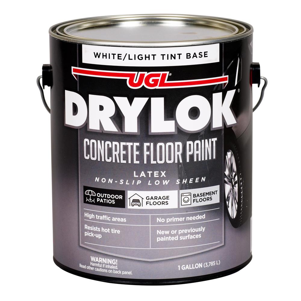 Drylok 1 Gal White Tb Latex Concrete Floor Paint 21213 The