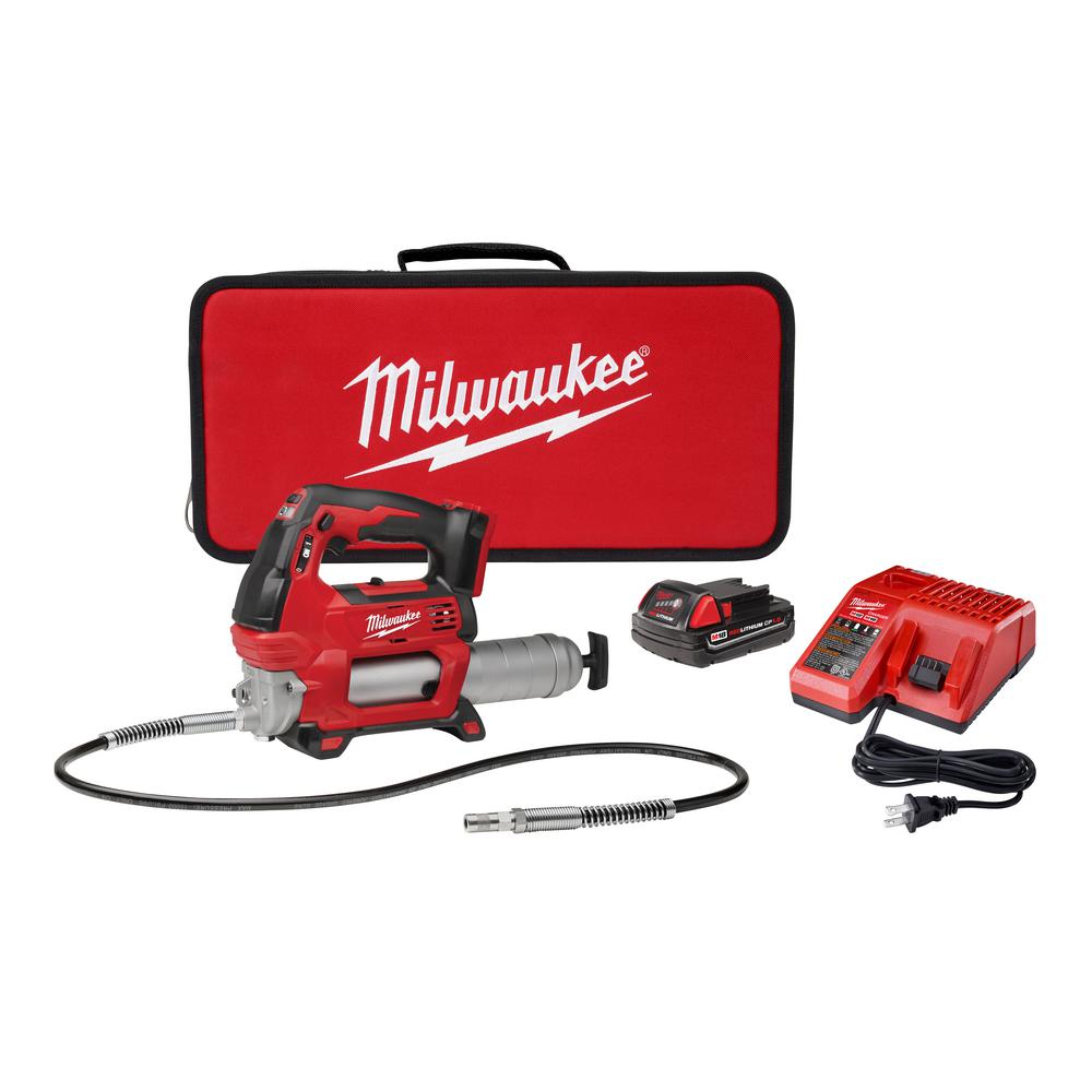 Electric Grease Gun >> Milwaukee M18 18 Volt Lithium Ion Cordless Grease Gun 2 Speed With 1 1 5ah Batteries Charger Tool Bag Electric Grease Gun >> Milwaukee M18 18 Volt Lithium Ion Cordless Grease Gun 2 Speed With 1 1 5ah Batteries Charger Tool Bag