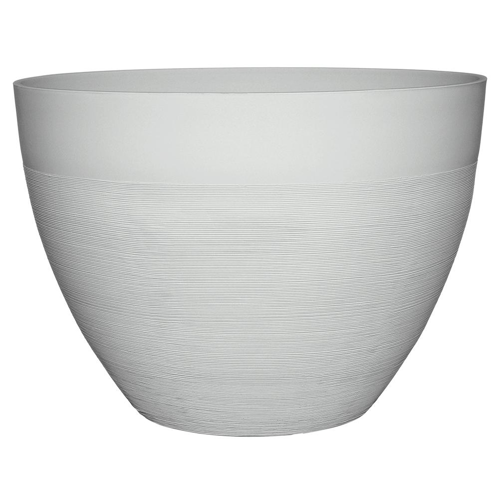 Decatur 20 In Starlight White Resin Planter Decatur 20 In Starlight White Resin Planter