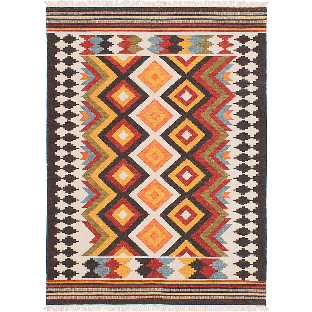 Ecarpet Gallery Mamaris Cream Orange Wool Kilim 8 Ft X 10 Area Ecarpet Gallery Mamaris Cream Orange Wool Kilim 8 Ft X 10 Area