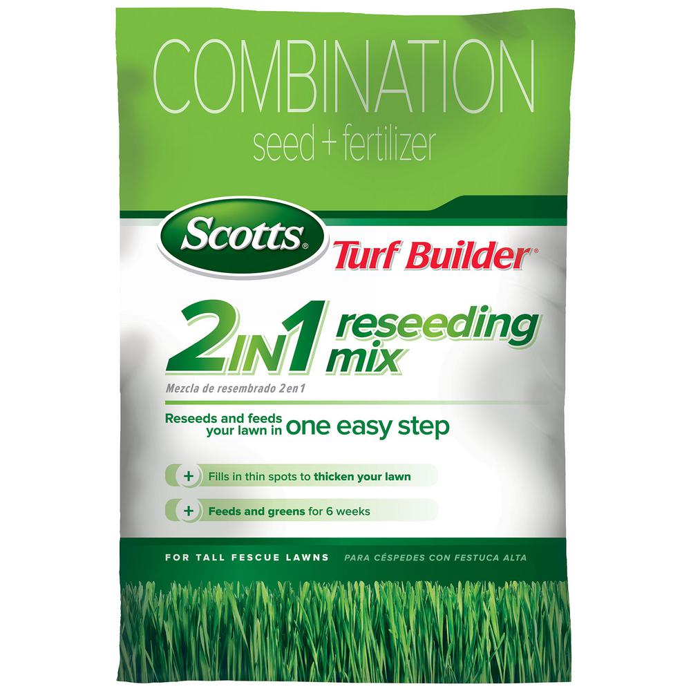 Scotts Turf Builder 2 in 1 Reseeding Tall Fescue Grass Seed Mix 18324 