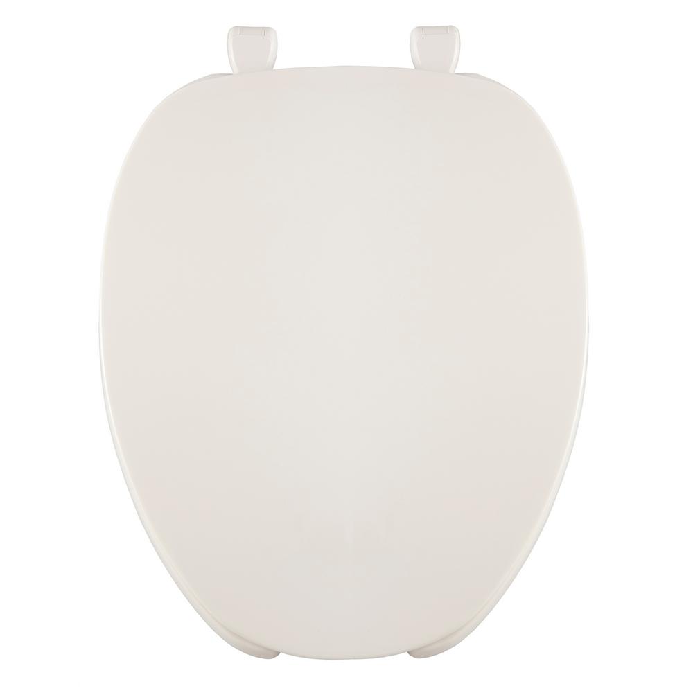 Elongated Open Front Toilet Seat with Cover in White620001 The Home