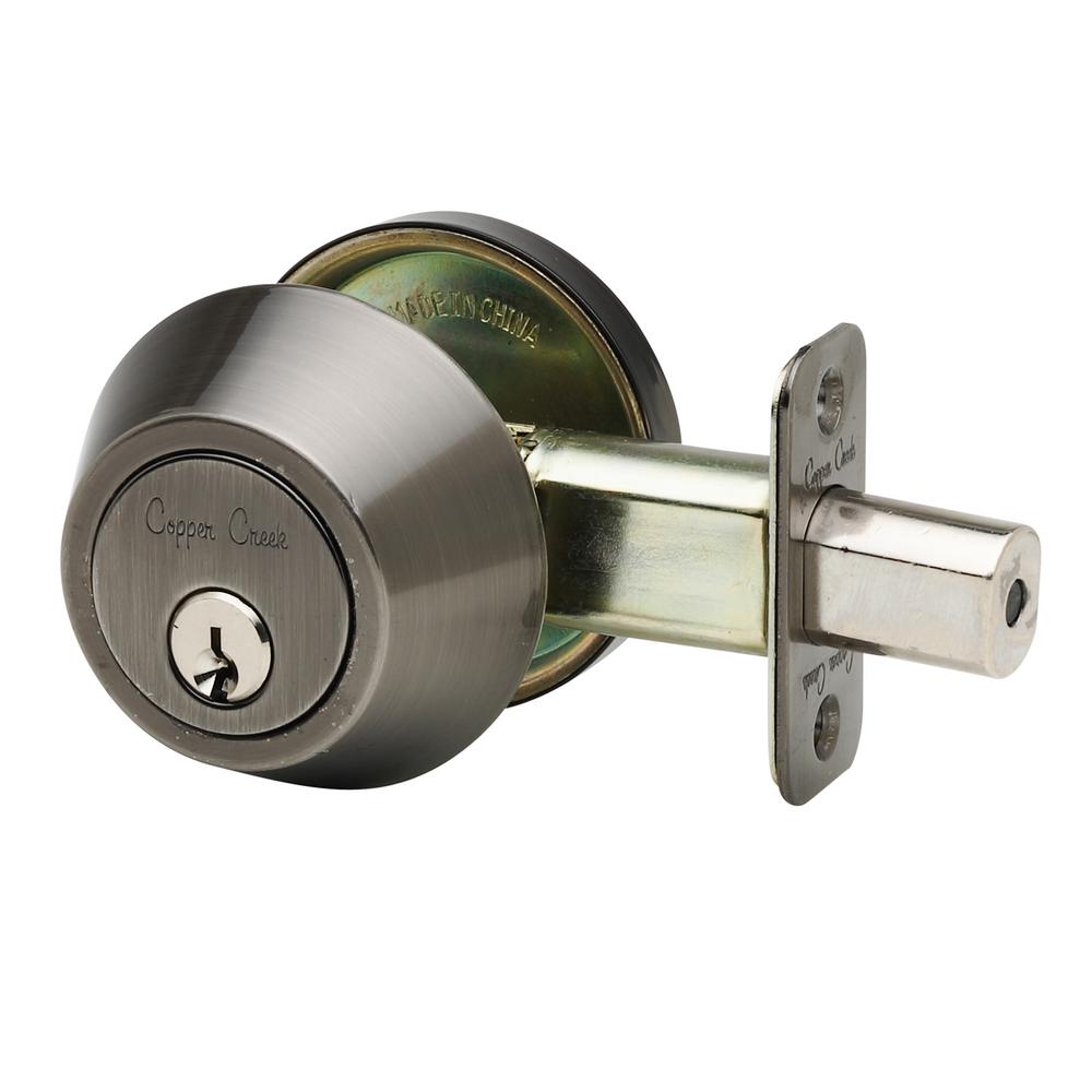 Copper Creek Single Cylinder Antique Nickle Deadbolt-DB2410AN - The ...