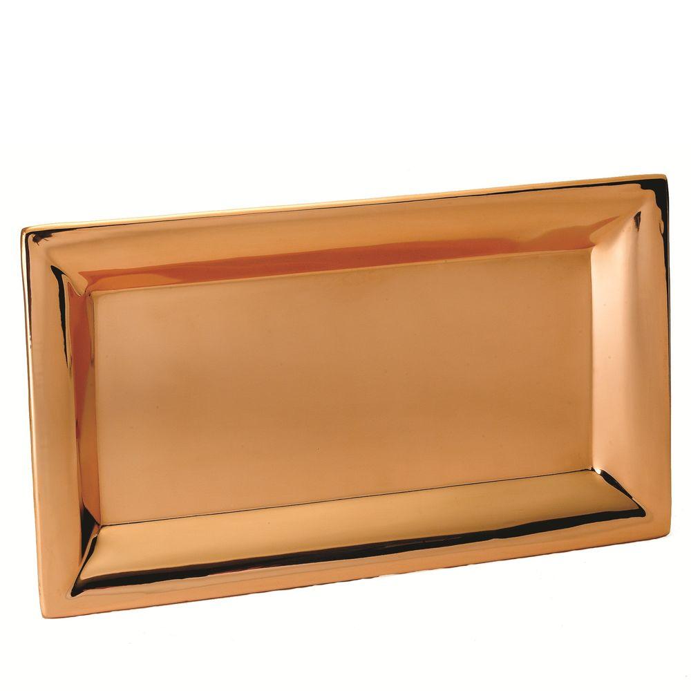 Old Dutch 21.5 in. x 12 in. Heavy Gauge Decor Copper Rectangular Tray