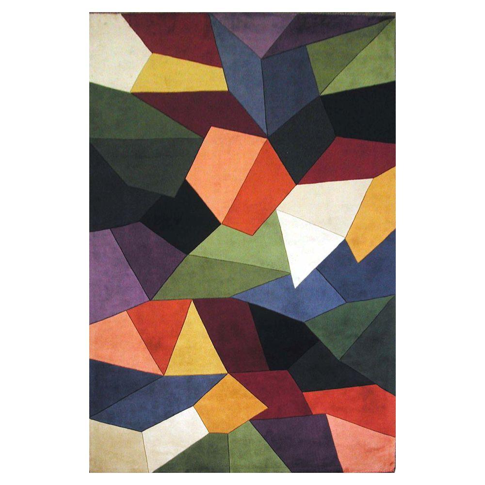 Kas Rugs Multi Prisms Multi 2 ft. 6 in. x 4 ft. 6 in. Area Rug