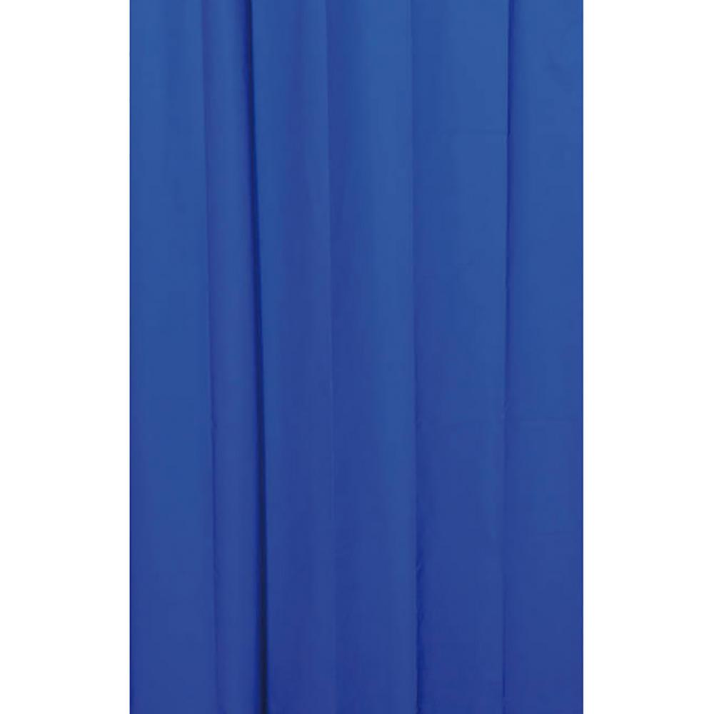 Solid Eva 71 In X 79 In Navy Blue Bath Shower Curtain 1101118